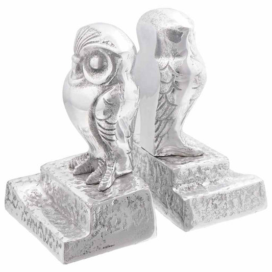 Bookends 2 pcs Silver 12 x 9 x 19 cm Aluminium