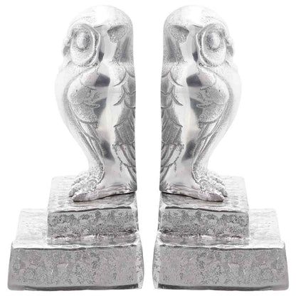 Bookends 2 pcs Silver 12 x 9 x 19 cm Aluminium