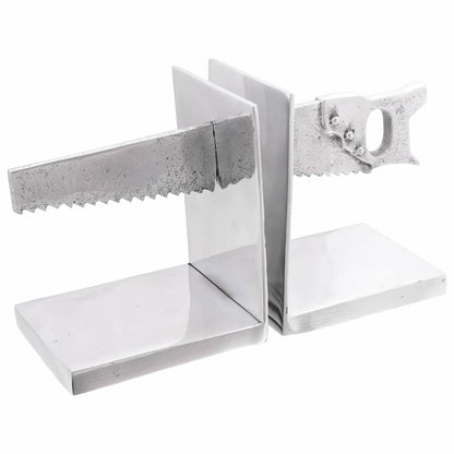 Bookends 2 pcs Silver 11 x 14 x 17.5 cm Aluminium