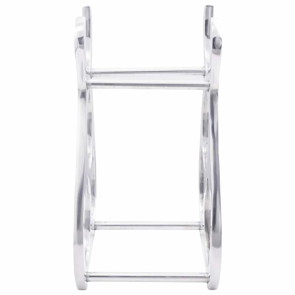 Wine Rack Silver 23 x 14 x 28 cm Aluminium