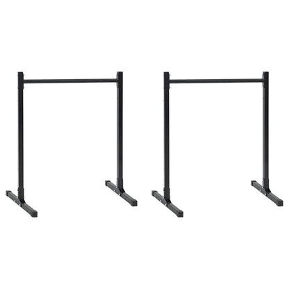 Dip Stations 2 pcs Black 109 x 90 x 105 cm Powder-coated steel
