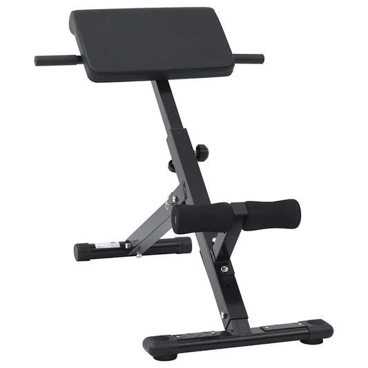 Hyperextension Bench Black 101 x 70 x 71 cm Powder-coated steel