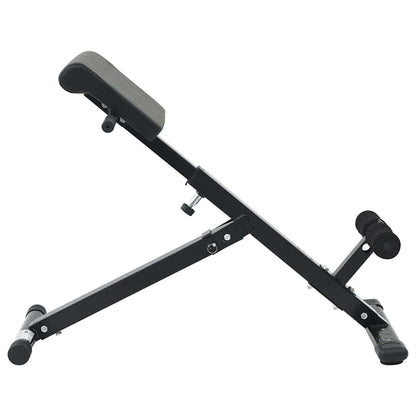 Hyperextension Bench Black 101 x 70 x 71 cm Powder-coated steel