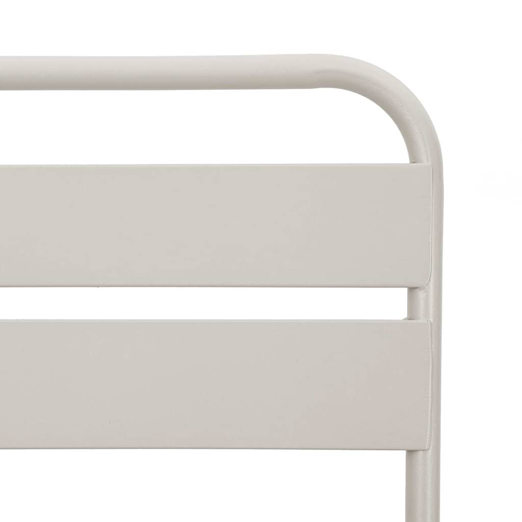 Garden Folding Chair Folding 2 pcs Beige 55 x 56.5 x 91cm Steel