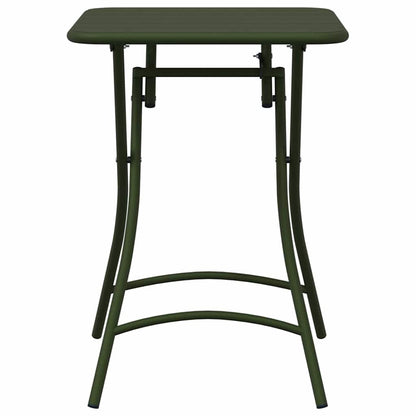 Garden Table Dark green 55 x 55 x 73 cm Powder-coated Steel
