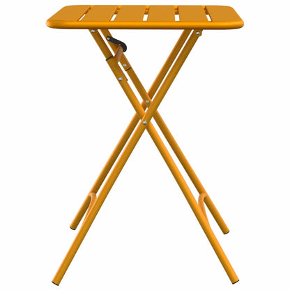 Garden Table Mustard 55 x 55 x 73 cm Powder-coated Steel
