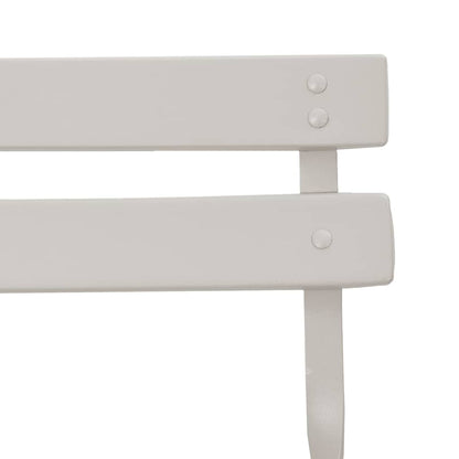 Garden Folding Chair Folding 2 pcs Beige 42 x 46 x 82cm Steel