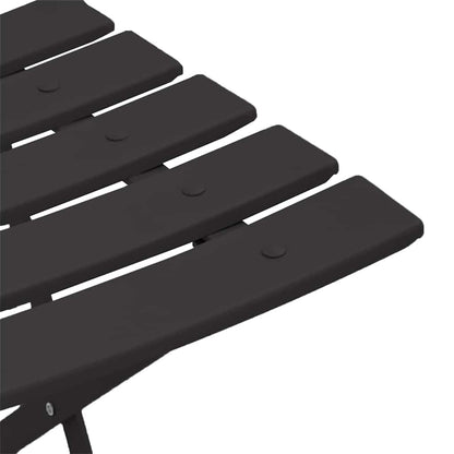 Garden Folding Chair 2 pcs Anthracite 42 x 46 x 82cm Steel