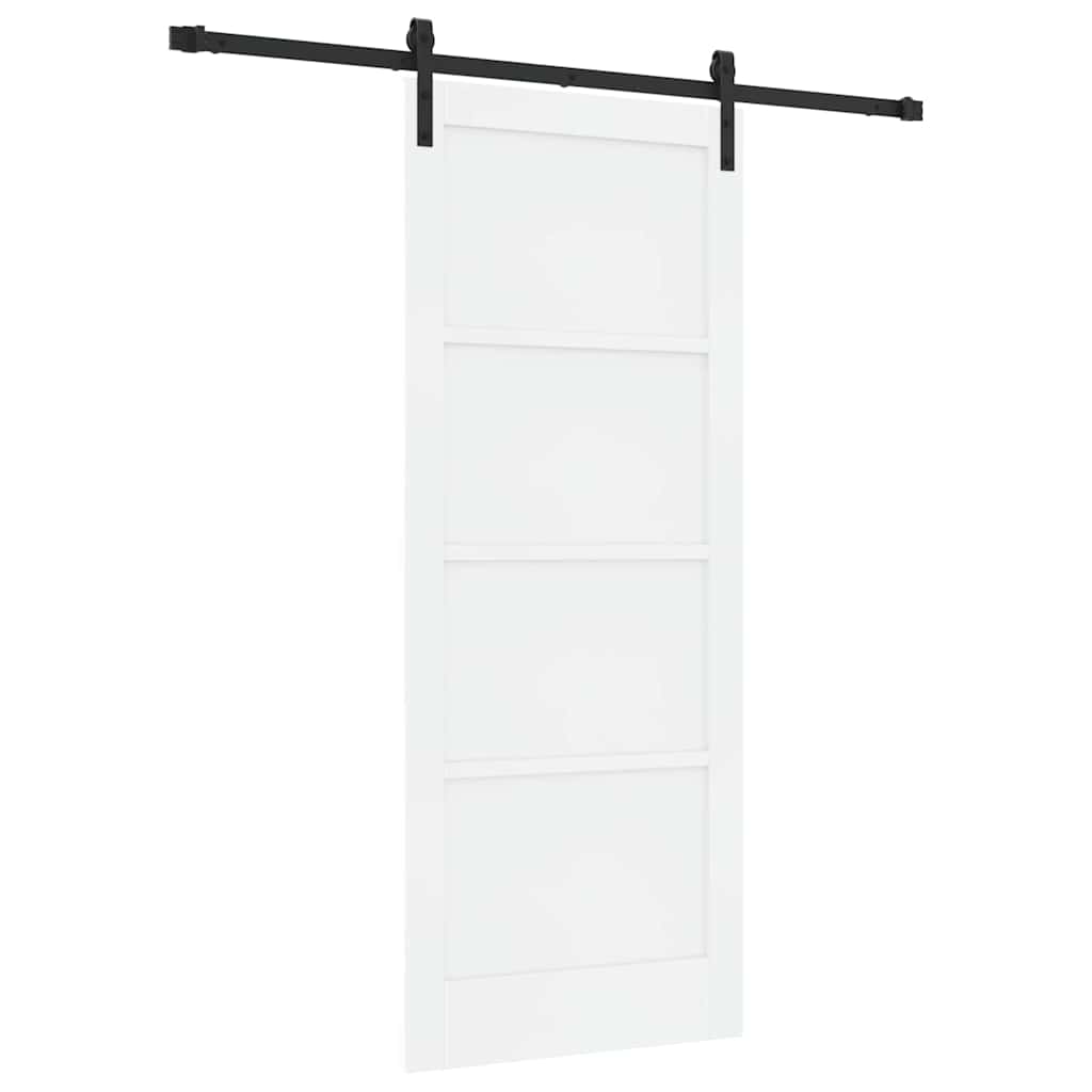 Sliding Door Manual White and black 83 x 202 cm