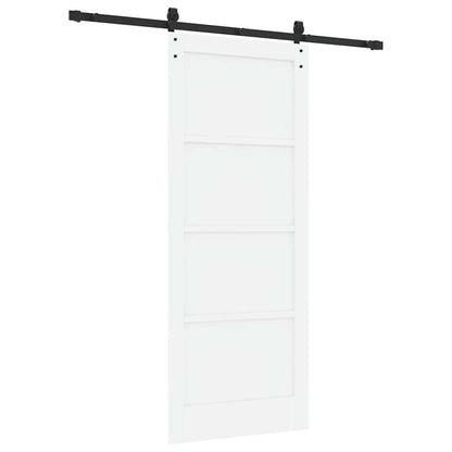 Sliding Door Manual White and black 83 x 202 cm
