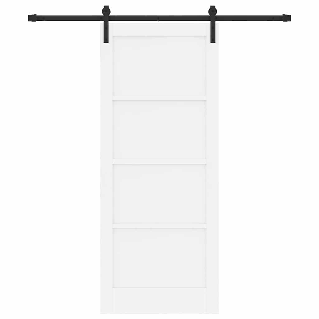 Sliding Door Manual White and black 83 x 202 cm