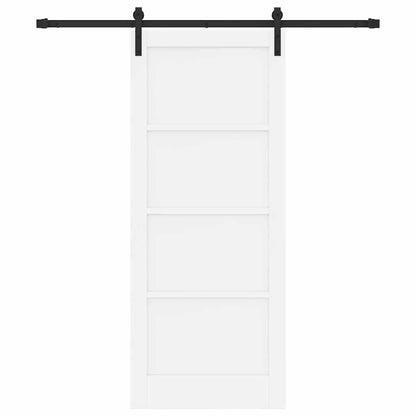 Sliding Door Manual White and black 83 x 202 cm