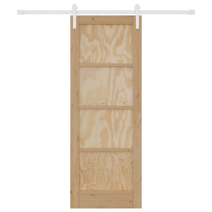 Sliding Door Manual Natural and white 73.5 x 198.5 cm