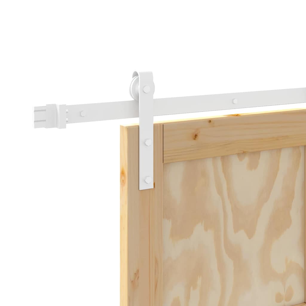 Sliding Door Manual Natural and white 83 x 211 cm