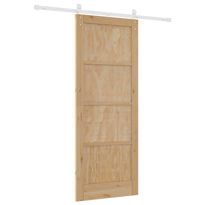 Sliding Door Manual Natural and white 83 x 211 cm