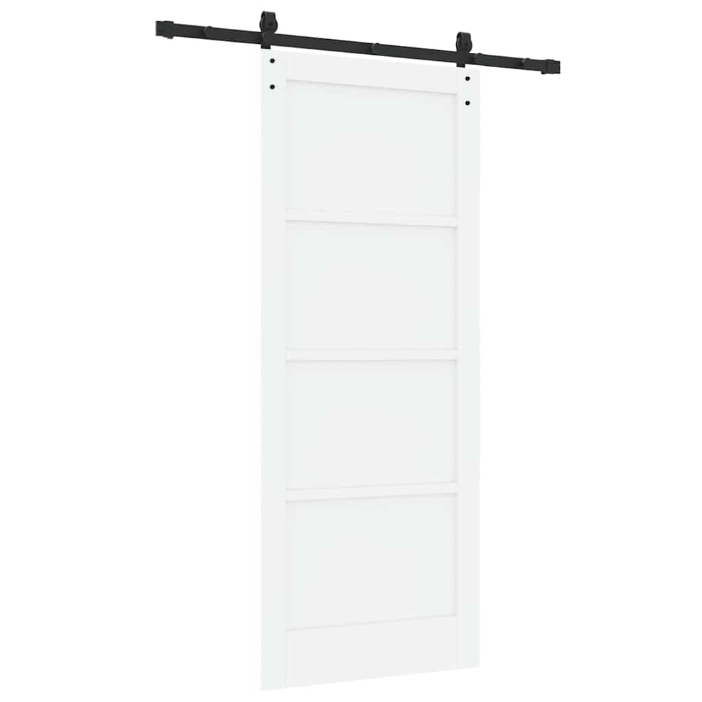 Sliding Door Manual White and black 83 x 202 cm