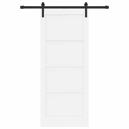 Sliding Door Manual White and black 83 x 202 cm