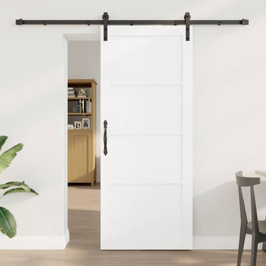 Sliding Door Manual White and black 83 x 202 cm