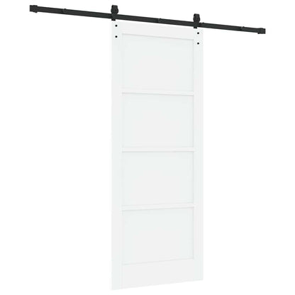 Sliding Door Manual White and black 83 x 202 cm
