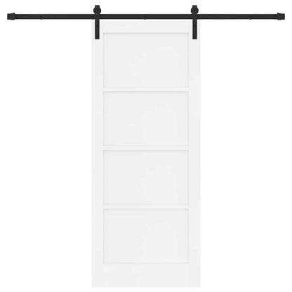 Sliding Door Manual White and black 83 x 202 cm