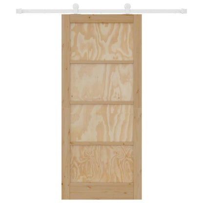 Sliding Door Set Manual Natural and white 86 x 198.5 cm