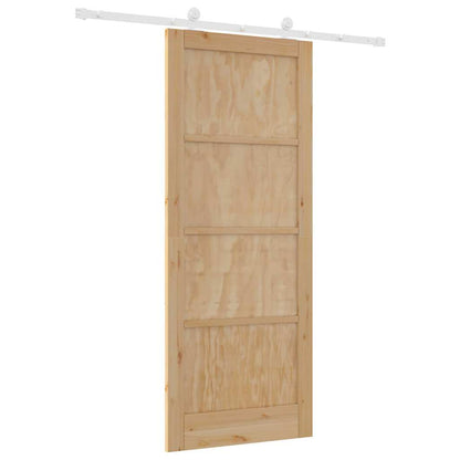 Sliding Door Set Manual Natural and white 86 x 211 cm