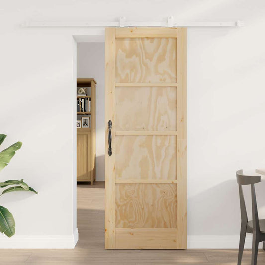 Sliding Door Set ORKDAL Natural and white 73.5 x 198.5 cm