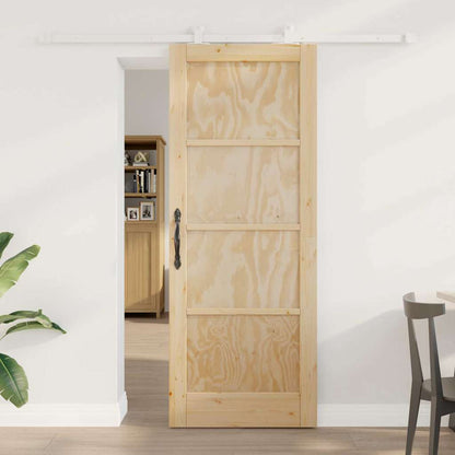 Sliding Door Set Manual ORKDAL Natural and white 78 x 202 cm