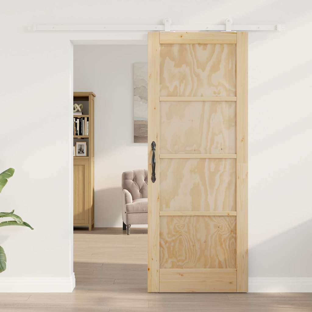 Sliding Door Set Manual ORKDAL Natural and white 78 x 202 cm