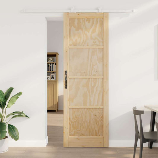Sliding Door Set Manual ORKDAL Natural and white 78 x 232 cm