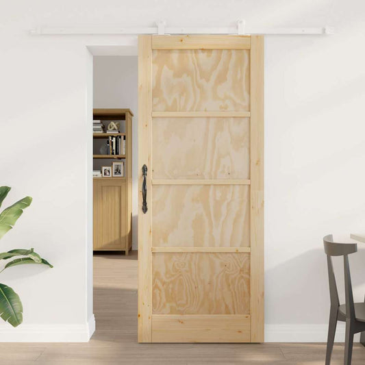 Sliding Door Set Manual ORKDAL Natural and white 83 x 202 cm