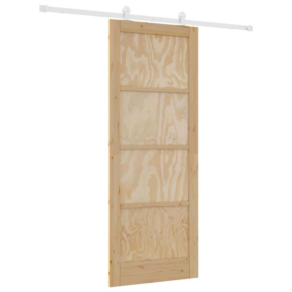 Sliding Door Set Manual ORKDAL Natural and white 83 x 211 cm