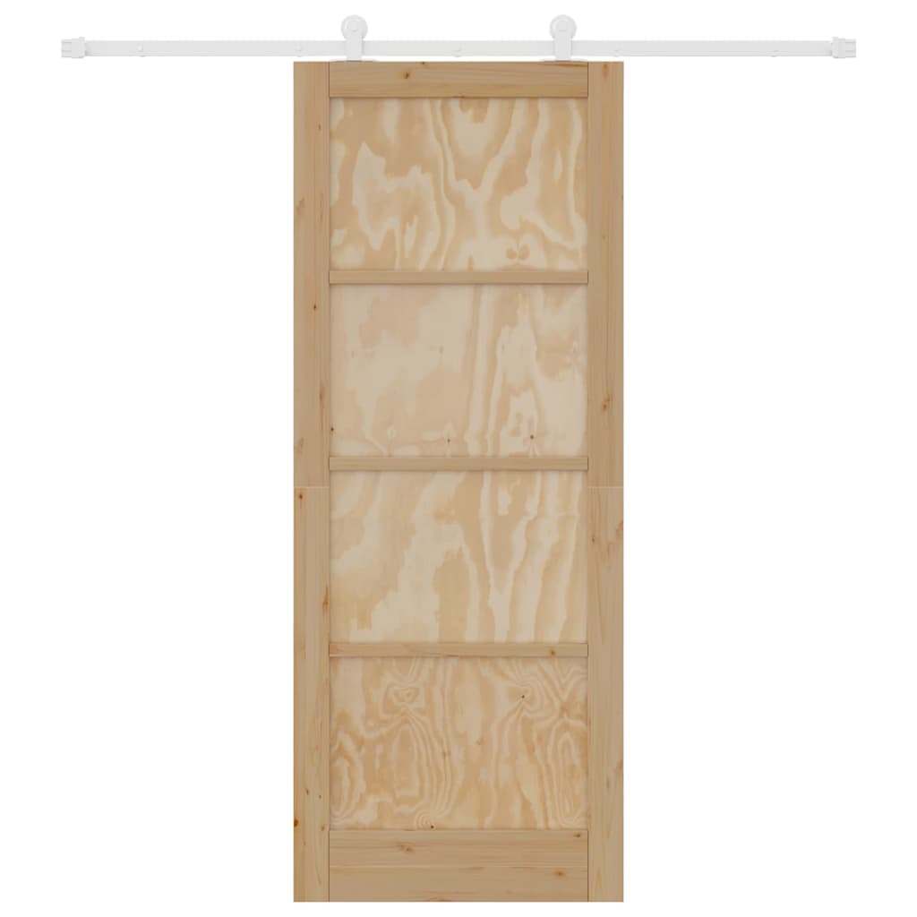 Sliding Door Set Manual ORKDAL Natural and white 83 x 211 cm