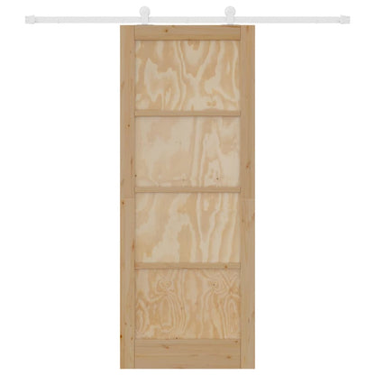 Sliding Door Set Manual ORKDAL Natural and white 83 x 211 cm