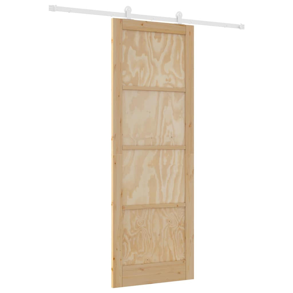 Sliding Door Set Manual ORKDAL Natural and white 83 x 232 cm