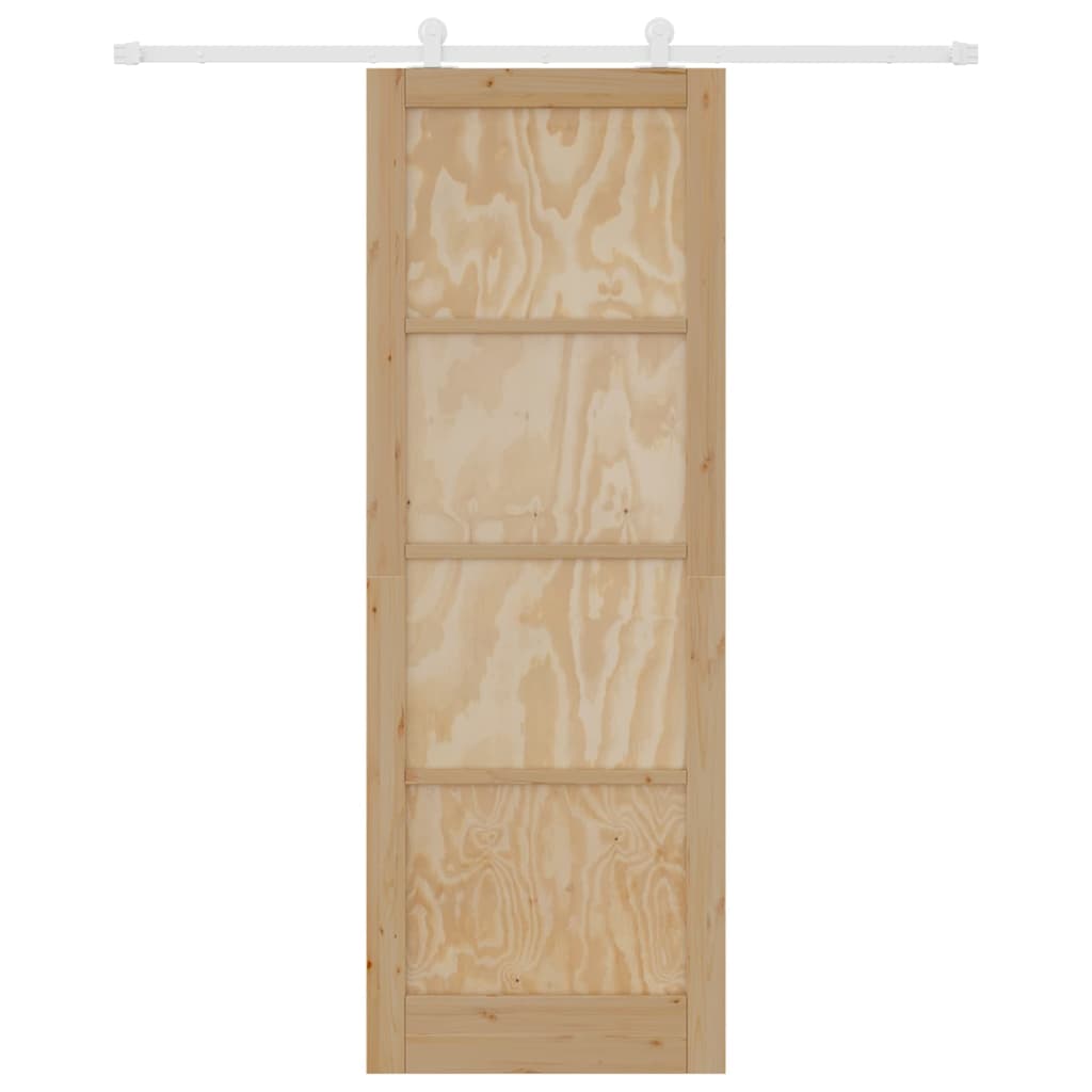 Sliding Door Set Manual ORKDAL Natural and white 83 x 232 cm