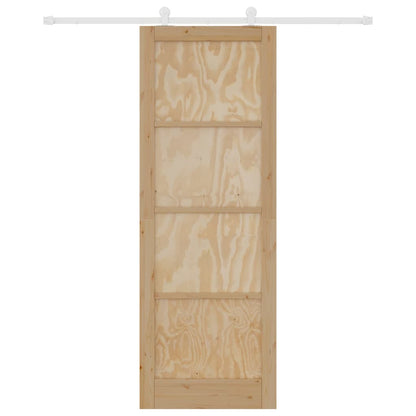 Sliding Door Set Manual ORKDAL Natural and white 83 x 232 cm