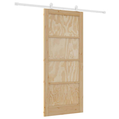 Sliding Door Set Manual ORKDAL Natural and white 86 x 198.5 cm