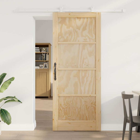 Sliding Door Set Manual ORKDAL Natural and white 86 x 211 cm