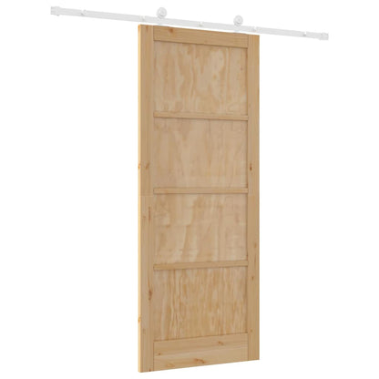 Sliding Door Set Manual ORKDAL Natural and white 86 x 211 cm