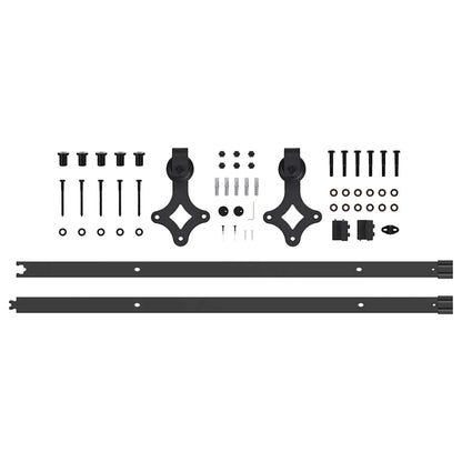 Sliding Door Manual White and black 83 x 202 cm