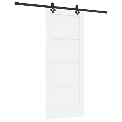 Sliding Door Manual White and black 83 x 202 cm