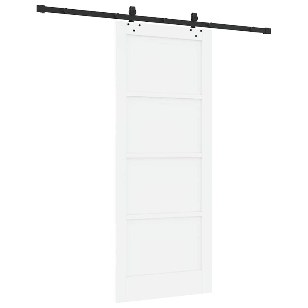 Sliding Door Manual White and black 83 x 202 cm