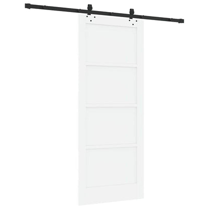 Sliding Door Manual White and black 83 x 202 cm
