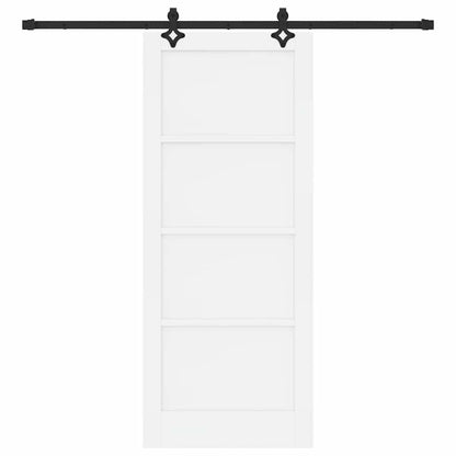 Sliding Door Manual White and black 83 x 202 cm