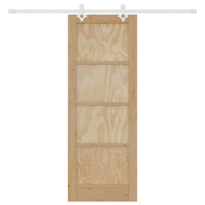 Sliding Door Manual Natural and white 73.5 x 198.5 cm