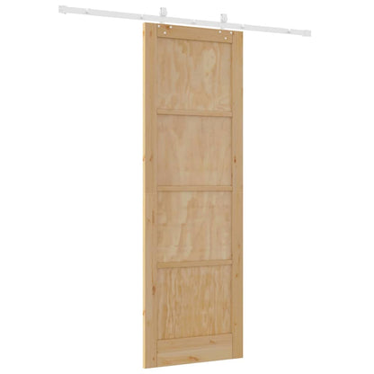 Sliding Door Manual Natural and white 78 x 232 cm