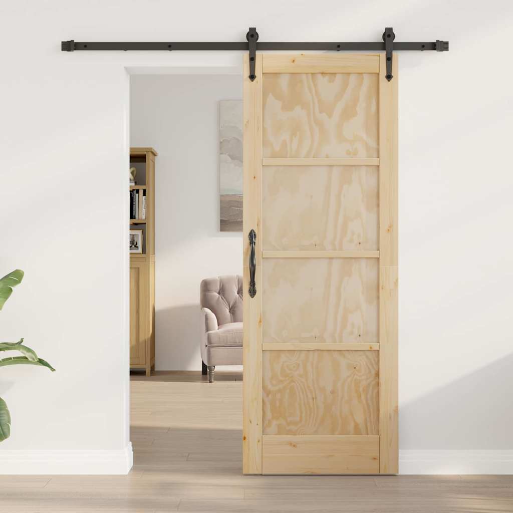 Sliding Door Other ORKDAL Natural and black 73.5 x 198.5 cm