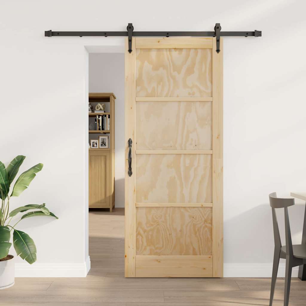 Sliding Door Other ORKDAL Natural and black 83 x 202 cm
