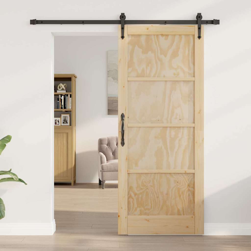 Sliding Door Other ORKDAL Natural and black 83 x 202 cm